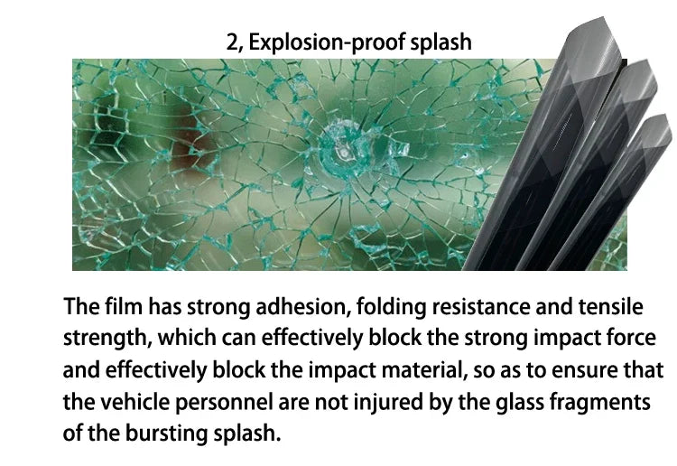 Multi-size Black Car Window Film Roll Car Auto Home Self Adhesive Glass Tint Privacy UV Protector Window Sticker Sun Shade Film