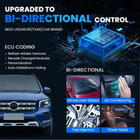 MUCAR VO6 All Cars Lifetime Free Full System 28 Resets Obd2 Diagnostic Tools ECU Coding Bi-directional Scan Obd 2 Auto Scanner