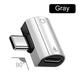 New Elbow USB Type C to 3.5mm Jack AUX Audio Headphone Converter Adapter Fast Charger 30W for Samsung iPhone 15 Xiaomi  Huawei