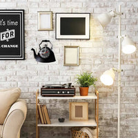 Modern Kitchen Artwork Teapot Wall Clock Tea Room Wall Decor Teapot Retro Vinyl Record Wall Clock Kitchen Decorative Wall Watch