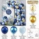Metal Golden Blue Balloons Arch Set Birthday Wedding Decoration Party Supplies Graduation Holiday Celebration Baby Shower Globos