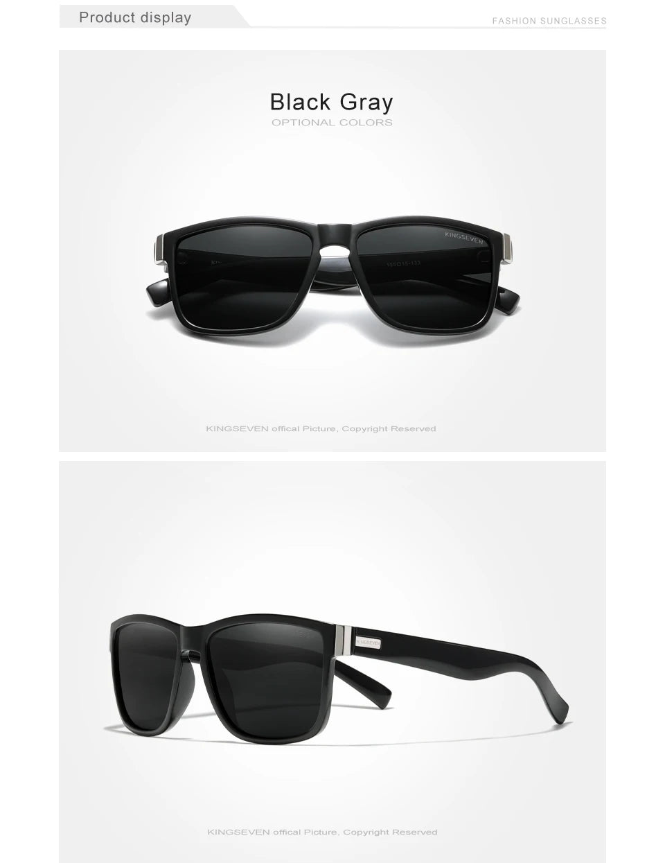 KINGSEVEN Square Frame Sports Polarized Sunglasses Women Men Sun Glasses UV400 Goggles Eyewear for Driving