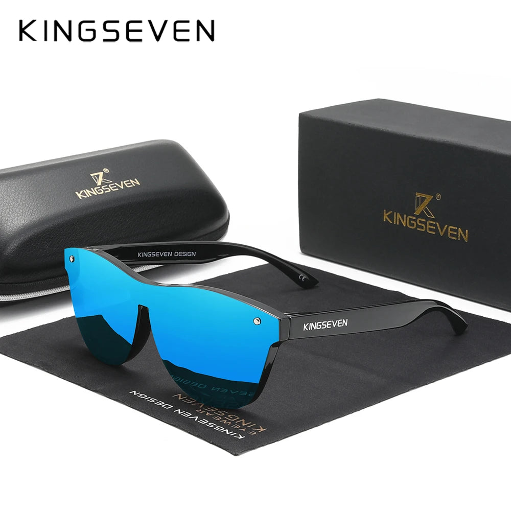 KINGSEVEN 2024 New Brand Design Women's Glasses TR90 Polarized Sunglasses Men Retro Sun Glasses Sonnenbrille Herren