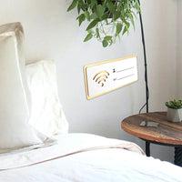WiFi Sign Acrylic Mirror Wall Sticker for Public Places Shops Handwriting Account And Password Wifi Notice Board Wall Sticker