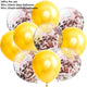 10/14pcs Mix Pink Rose Balloons Heart Star RoseGold Confetti Balloon Birthday Party Decorate Kids Adult Air Balls Wedding Globos