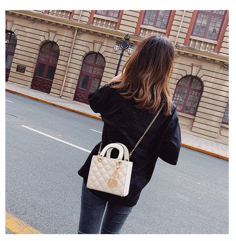 Handbag Women Brand Luxury Totes High Quality Fashion Classic Quilted Square Handle Bag Women Crossbody Shoulder Bags