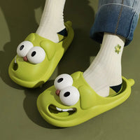 Cute Cartoon Dog Slippers,Creative Non Slip Couples Sandals for Birthday Gift,Lightweight Thick Beach Shoe for Indoor Outdoor
