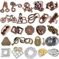 Metal Puzzle Brain Teaser 3PCS Set Casse Tete Difficile Rompecabezas IQ Test Mind Games Toys For Kids Adults Juegos De Ingenio