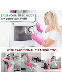 New Electric Spin Scrubber,Bathroom Cleaning Brush Power Scrubber with 5 Replaceable Brush Heads, 5 in 1 Electric Cleaning Brush