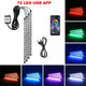 Neon LED Car Interior Ambient Foot Strip Light Kit Accessories Backlight Remote App Music Control Auto RGB Decorative Lamps