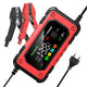 NEW FOXSUR Universal Repair Car Battery Charger 12V 7A Intelligent Repair Motorcycle Charger for lead Acid LiFePO4 Battery