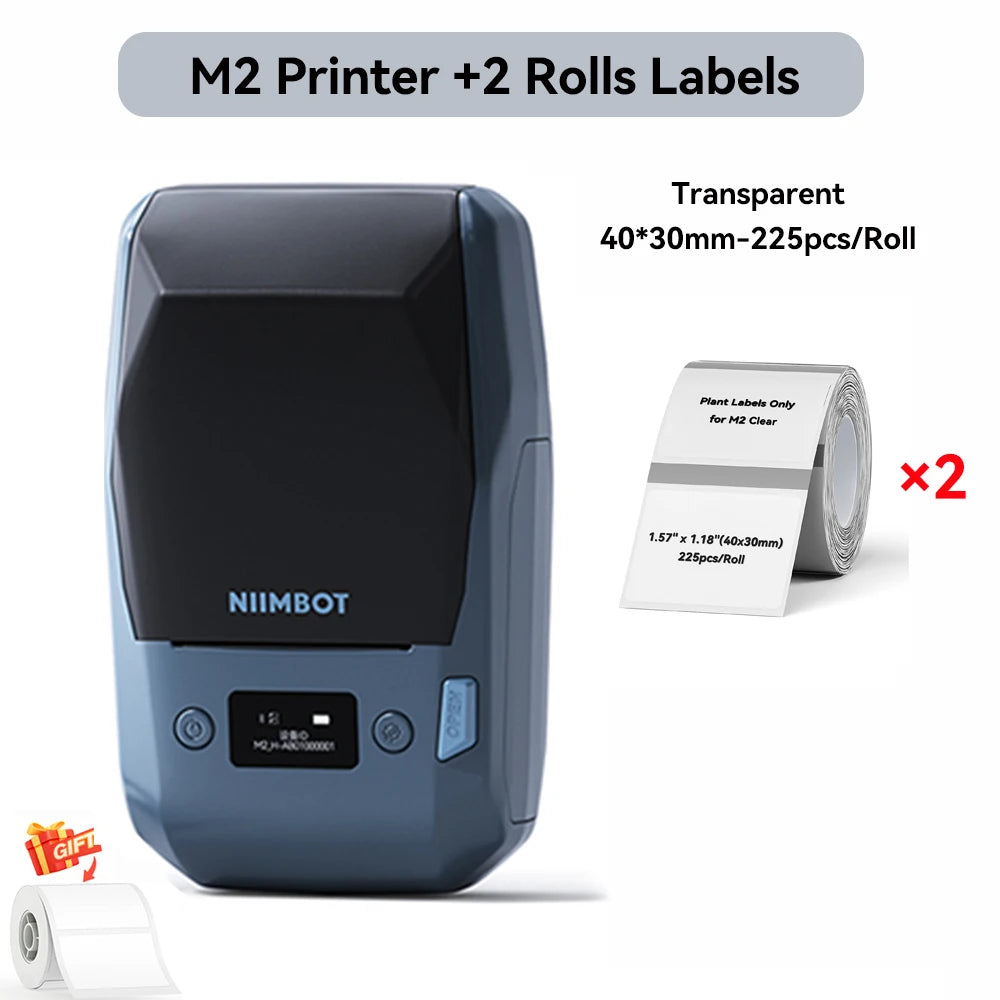 Niimbot M2 Thermal Transfer Label Printer 300 DPI High Definition Wireless 20-50 mm Print Width Label Maker Support Phone/PC