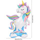 Large Standing Unicorn Foil Balloons for Kids Girls Unicorn Birthday Party Decoration Elephant Animal Balloon Baby Shower Favors