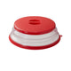 Microwave Splatter Cover Heating Folding Cover Silicone Fresh-keeping Cover Oil-proof Splash-proof Cover with Hook Cooking Lids