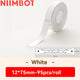 Niimbot D110/D11/D101/H1S Label Printer Paper Anti-Oil Scratch-Resistant Self-adhesive White/Transparent/Color Name Stickers