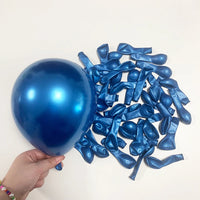 Metallic Blue Balloons Arch Garland Kit Baby Shower Decor Chrome Confetti Ballon Boy Birthday Party Decoration Graduation Globos