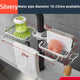 Kitchen Sink Drain Rack Sponge Storage Basket Faucet Holder Space Aluminum Soap Drainer Shelf Organizer Bathroom Accessories