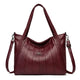 Luxury Soft Leather Handbag Women's New Casual Tote Bag Designer Ladies Large Shoulder Crossbody Handle Sac for Female Patchwork