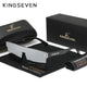 KINGSEVEN Fashion Rimless Sunglasses Women Men UV400 Square Luxury Glasses Trendy One-piece Polarized Lens Causal Eyewear