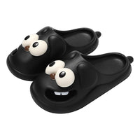 Cute Cartoon Dog Slippers,Creative Non Slip Couples Sandals for Birthday Gift,Lightweight Thick Beach Shoe for Indoor Outdoor