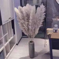 Wholesale 12Pcs Fluffy Large Pampas Grass Home Decor Natural Dried Flower Decorative Wedding Centerpiece Boho Pampas Grass Decor