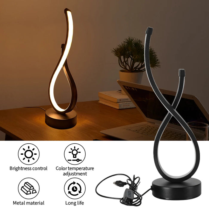 Modern LED Table Lamp Desktop Night Light