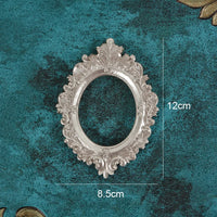 INS Gold Silver Retro Photo Frame For Nail Art Jewelry Decoration Photography Prop Background Foto Wall Photographic Accessories