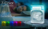 OREADEX 3 In 1 Fan AIr Conditioner Household Small Air Cooler LED Night Light Portable Humidifier Adjustment Fan Office Home Fan