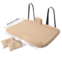 1 Set Universal Car Travel Inflatable Bed 80x130cm Auto Back Seat Trunk Mattress Air Bed Pillow For Travel Camping Family Outing