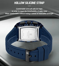 NAVIFORCE Fashion Men Watch Quartz Chronograph  Clock 3ATM Waterproof Silicone Band Sports Casual Date Display Male Wristwatches
