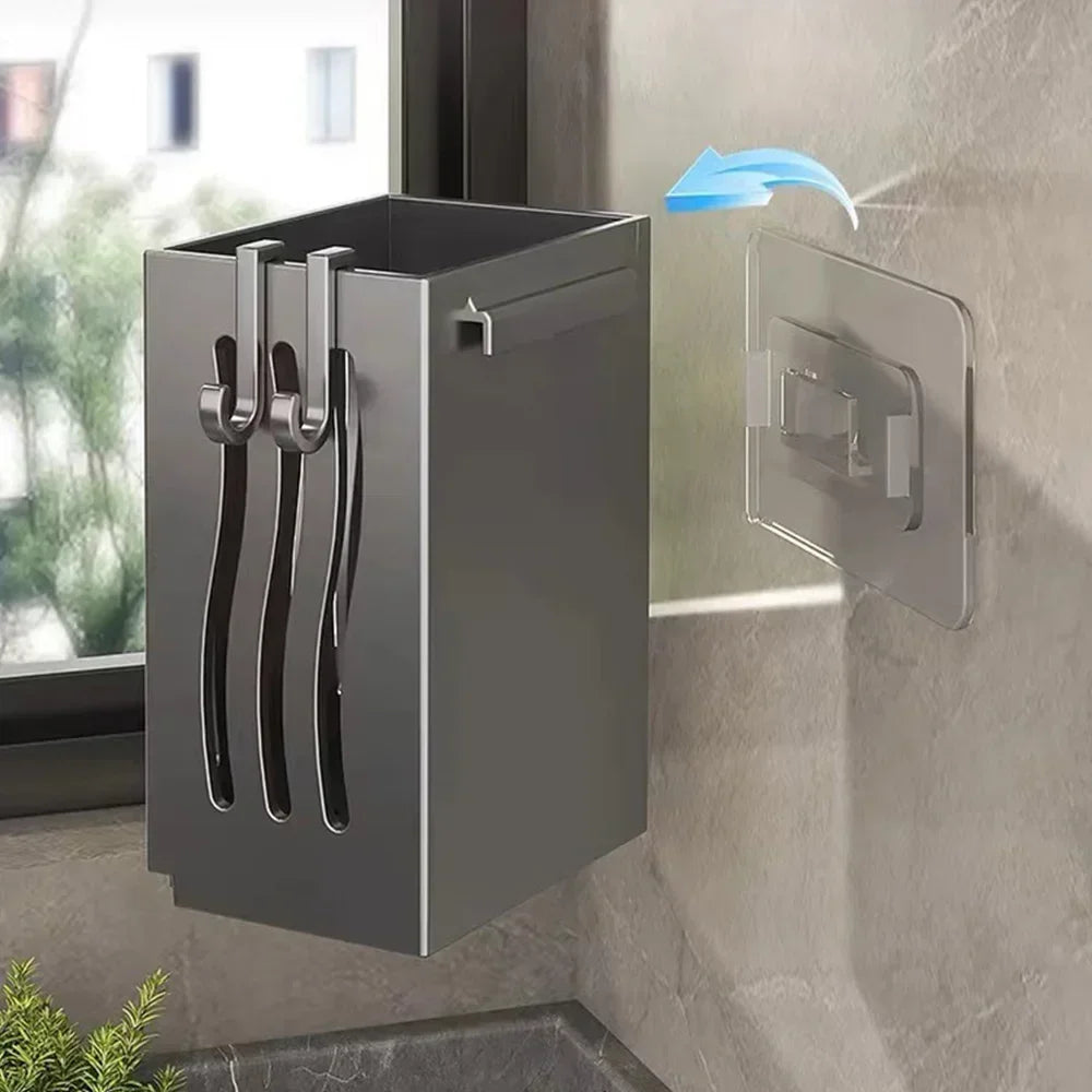 Multifunctional Kitchen Utensil Storage Rack Chopstick Draining Holder Wall-Mounted Freestanding Cutlery Tableware Organizer Box