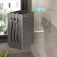 Multifunctional Kitchen Utensil Storage Rack Chopstick Draining Holder Wall-Mounted Freestanding Cutlery Tableware Organizer Box