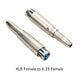 XLR 3PIN female head to 6.5 female 3 core XLR revolution RCA 3.5mm Male lotus audio female seat 6.35 microphone adapter