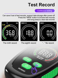 R&D RD900 Alcohol Tester Rechargeable Digital Breath Tester Breathalyzer Gas Alcohol Detector for Personal & Professional Use