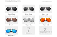 KINGSEVEN Polarized Aluminum Sunglasses Men High Quality UV400 Mirror Lens Male Women Fashion Eyewear Driving Outdoor Glasses
