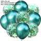 10/14pcs Mix Pink Rose Balloons Heart Star RoseGold Confetti Balloon Birthday Party Decorate Kids Adult Air Balls Wedding Globos