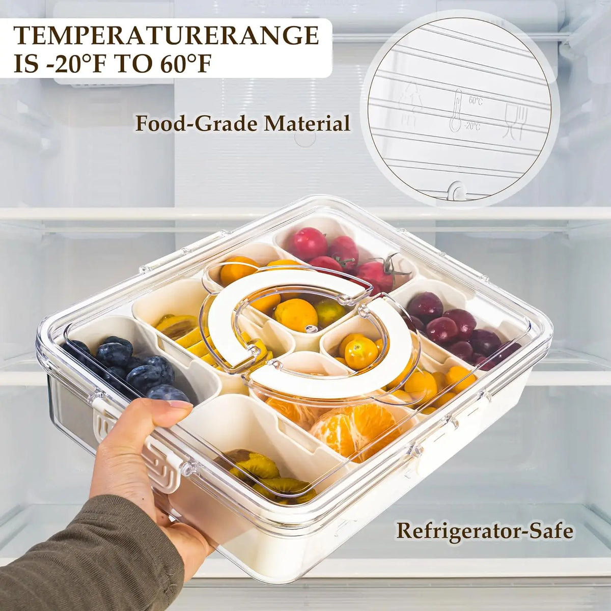 Kitchen Seasoning Storage Box Spice Box Integrated Multi Grid Storage Sealed Tank Moisture-Proof Salt Tank Kitchen Supplies 2025