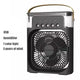 Portable humidifier fan three in one, mini USB air conditioning fan, LED night light, water mist, home fun air cooler humidifier