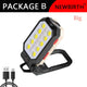 Multi-function Work Light Floodlight Glare Flashlight Built-in Battery Magnetic Suction Power Display Car Repair Emergency Lamps