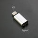 YUXI Silver 1PCS  Micro USB to Converter Adapter For iPhone X 8 7 6 Plus Type C/IOS to Micro USB Adapter For Samsung S8 Xiaomi