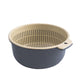 Kitchen Double Layer Drain Basket Bowl Washing Storage Basket Filter Bowl Drain Vegetable Fruit Cleaning Colander Tool Filter