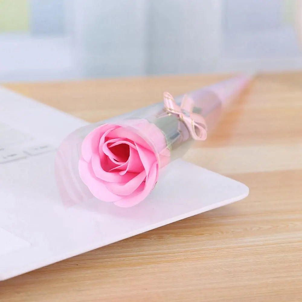 New Artificial Flower 10 Pcs Single Stem Artificial Rose Soap Made Flowers Decoration Valentine Gift