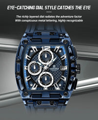 NAVIFORCE Fashion Men Watch Quartz Chronograph  Clock 3ATM Waterproof Silicone Band Sports Casual Date Display Male Wristwatches