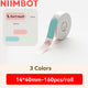 Niimbot D110/D11/D101/H1S Label Printer Paper Anti-Oil Scratch-Resistant Self-adhesive White/Transparent/Color Name Stickers