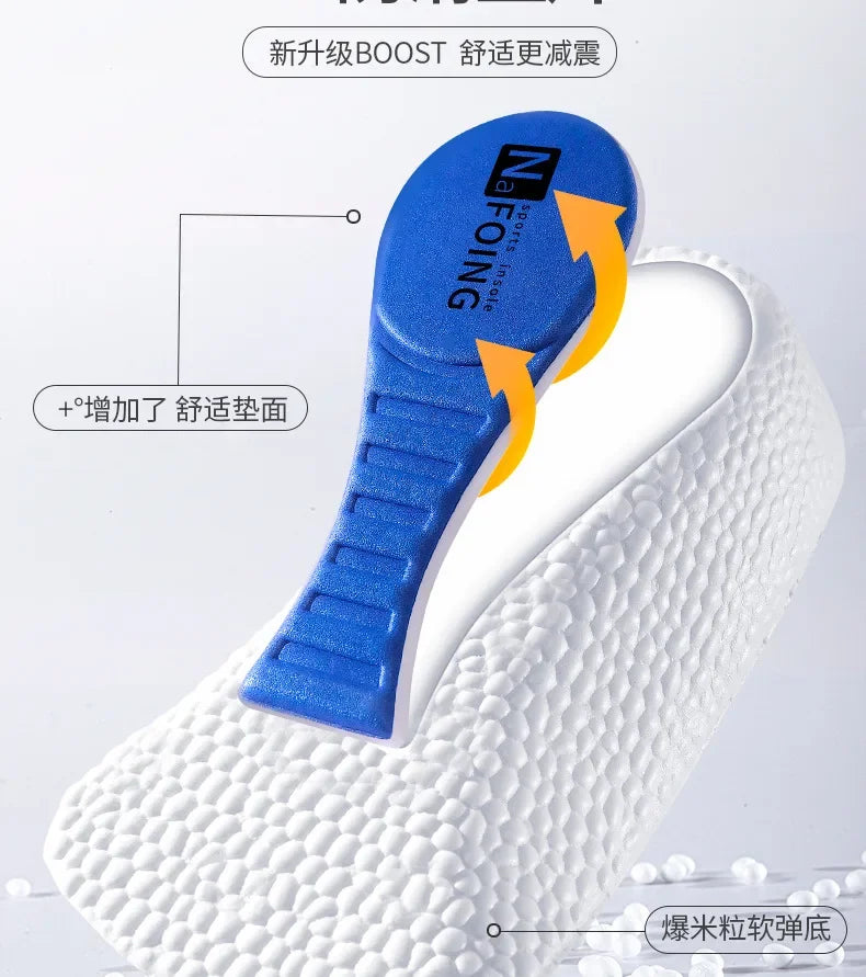 2Pcs Height Increase Insoles for Men Women EVA Shoe Pads Feet Arch Support Orthopedic Half Insoles Sneaker Heel Lift Memory