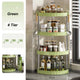 Kitchen Spice Rack Shelf Countertop Corner Multifunctional Seasoning Supplies Rack Saving Spice Rack Organizer with Hooks