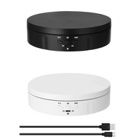Motorised Rotating Mirror Display Stand,360 Degree Turntable, Jewellery Holder,USB Power Supply, Rotating Shooting, Three Speeds