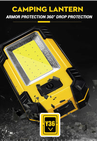 Portable Working Light COB High Bright Flashlight 3Lighting Modes Outdoor Waterproof Camping Fishing Multifunctional Tool Torch