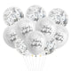 10/20pcs 12inch Happy Birthday Printed Pattern Metallic Ballons Helium Latex Balloon Chrome Metal Globos Birthday Party Decorati