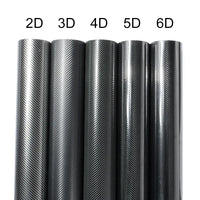 Glossy Carbon Fiber Wrap Vinyl Film 2D 3D 4D 5D 6D Car Sticker Auto Motorcycle Wrapping Covering Film Decorative Car Accessories